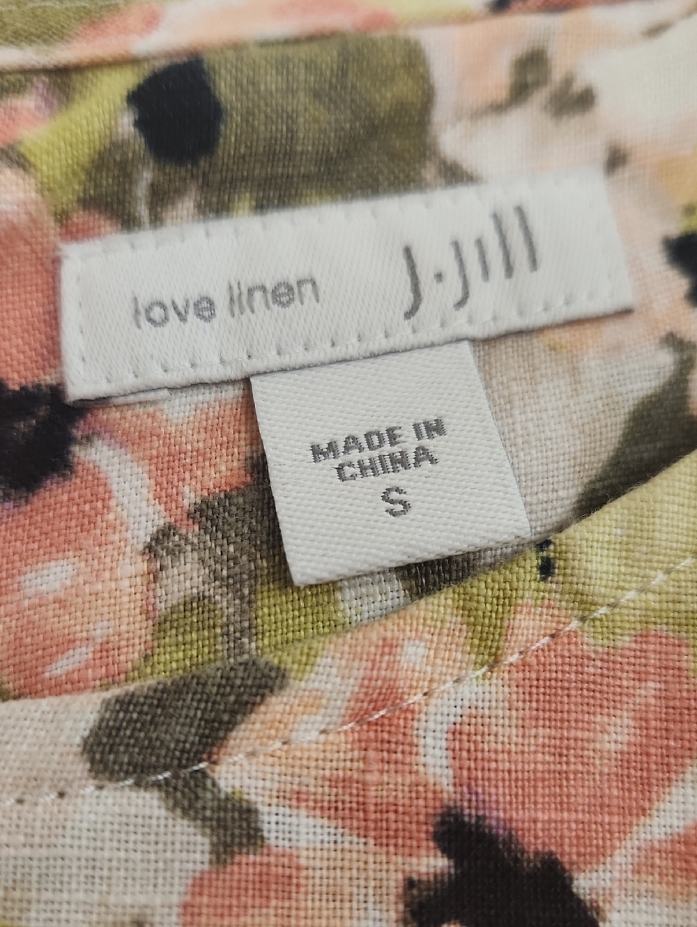 J. Jill Floral Linen Sleeveless Dress. Size S - Picture 3 of 11